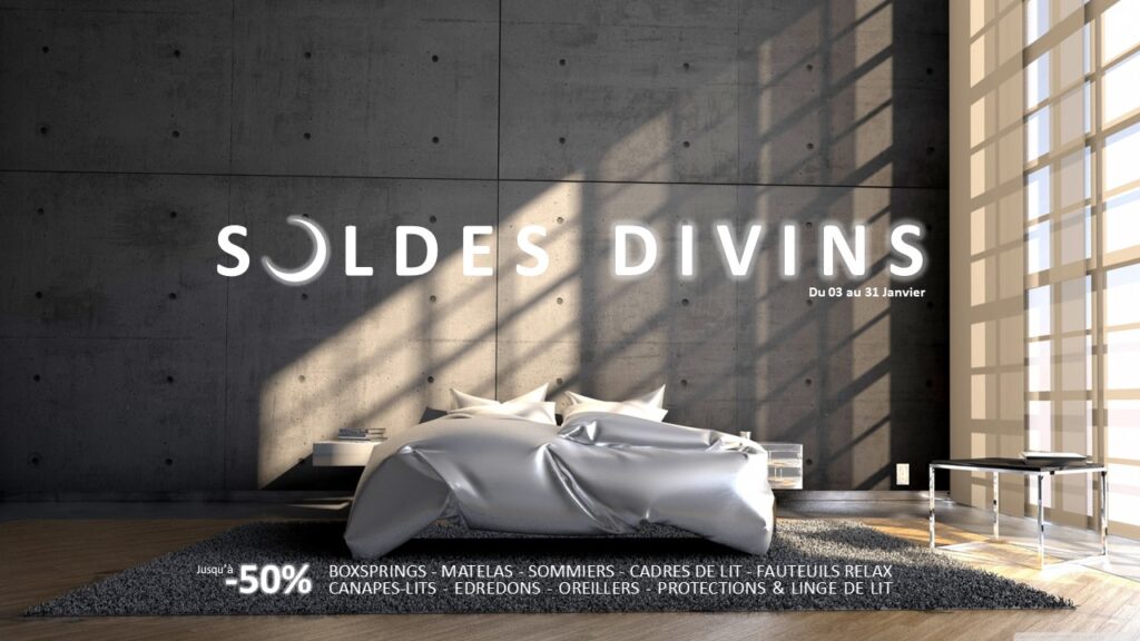 Soldes divins jusqu'à -50% du 03 au 31 janvier chez O Sleep